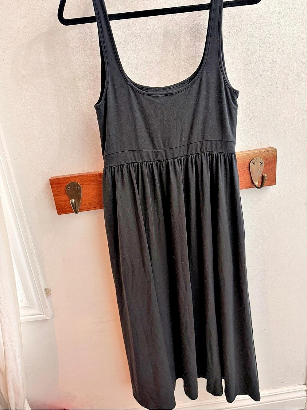 Wilfred Market Midi Dress Black Size Medium